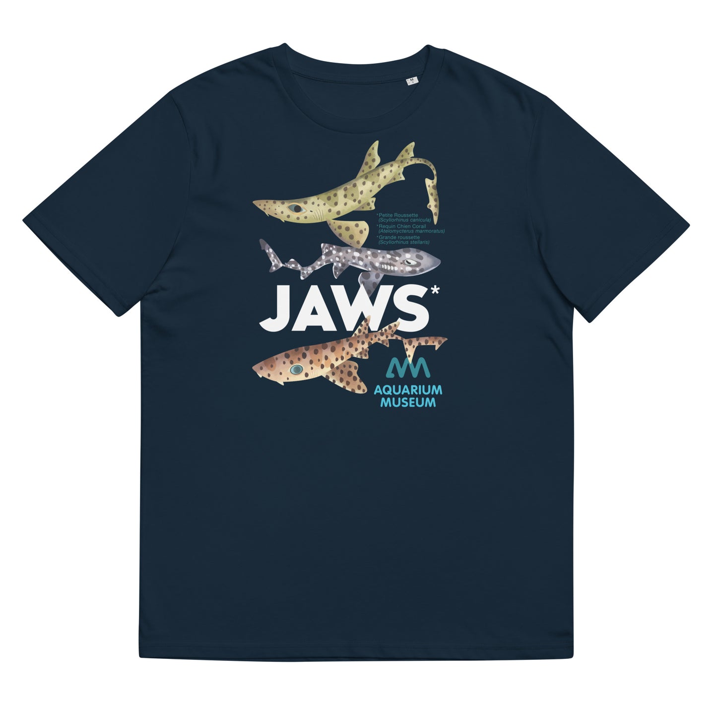 T-shirt Requin Chien Corail, Petite et Grande Roussette - JAWS