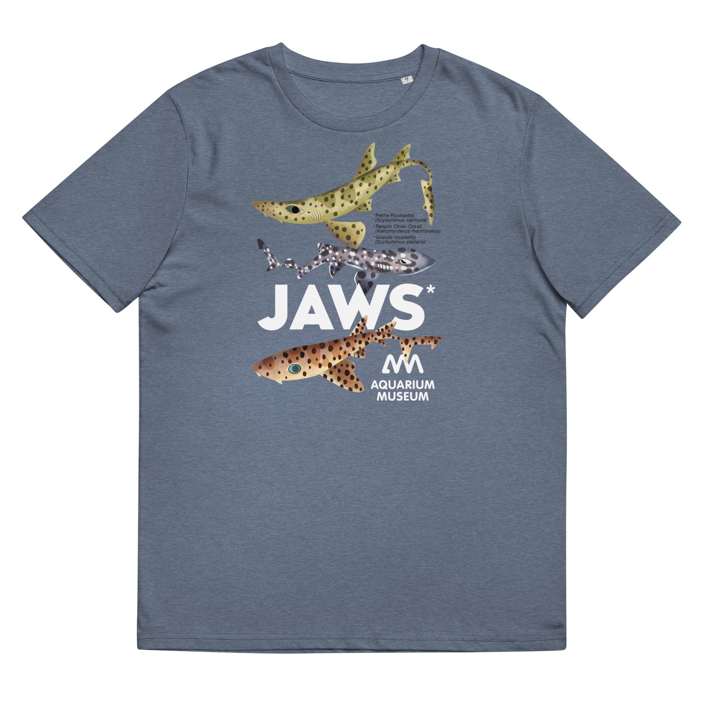 T-shirt Requin Chien Corail, Petite et Grande Roussette - JAWS